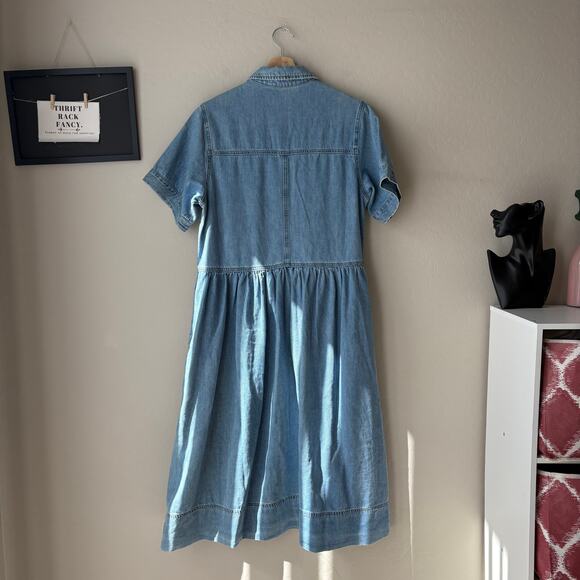 Denim Midi Dress - Picture 8 of 10